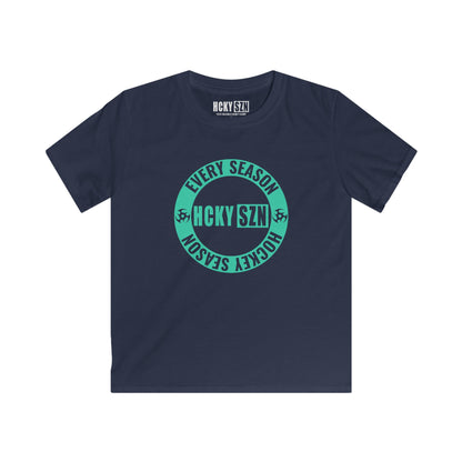 Youth Circle SZN Softstyle Tee (Seafoam Logo) - Various Colors