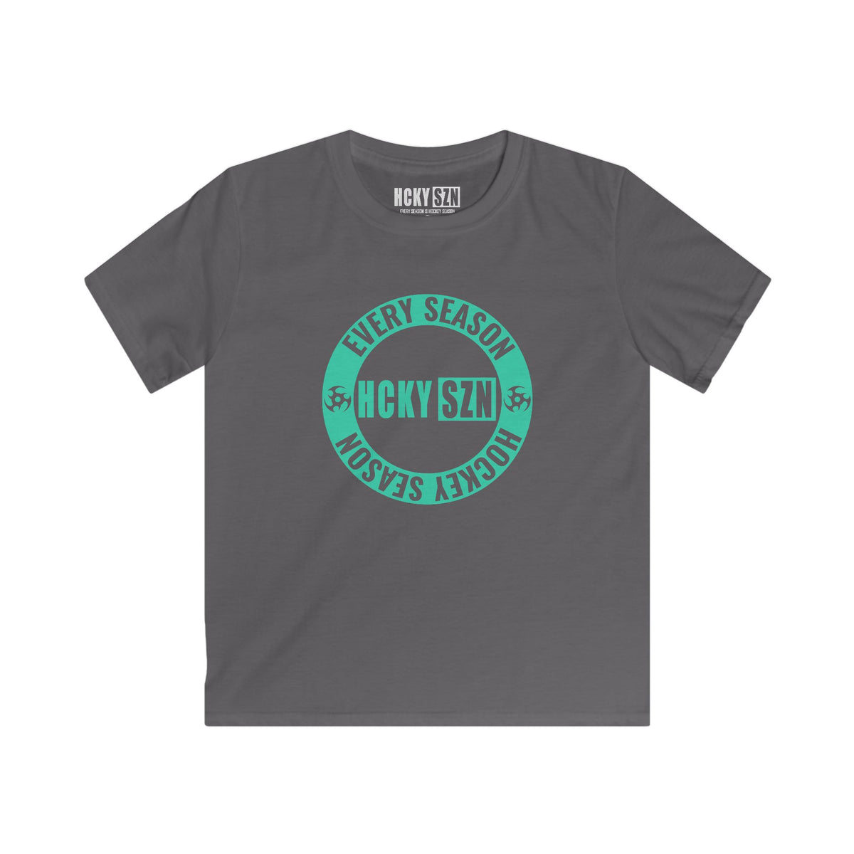 Youth Circle SZN Softstyle Tee (Seafoam Logo) - Various Colors