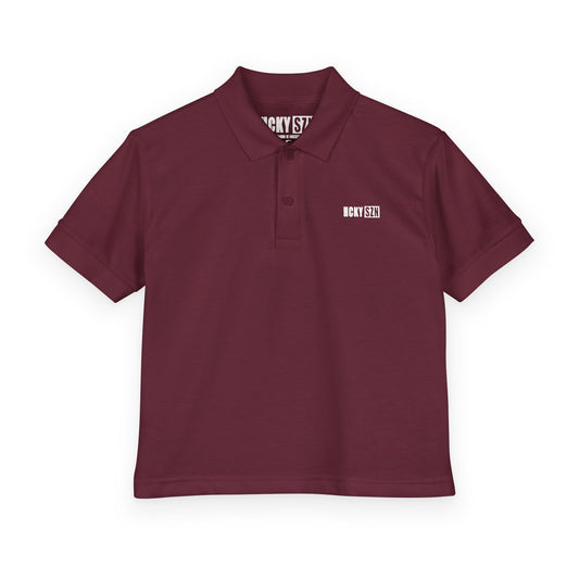 Youth HCKY SZN DryBlend Polo Shirt (Maroon)