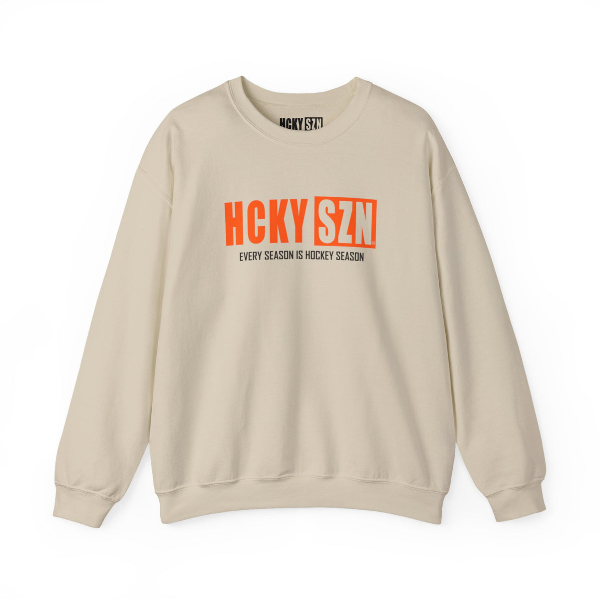 HCKY SZN Crewneck Sweatshirt (Orange Logo) - Various Colors
