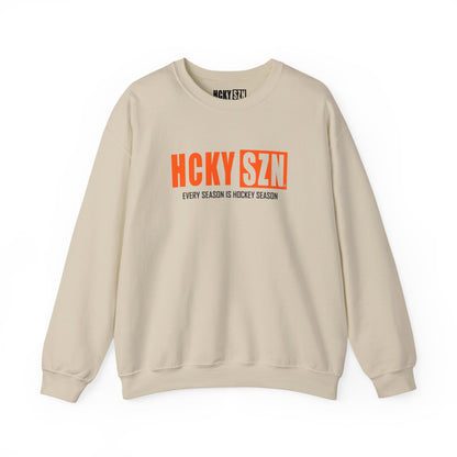 HCKY SZN Crewneck Sweatshirt (Orange Logo) - Various Colors