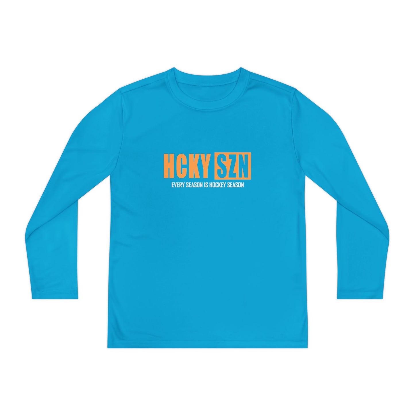 Every Season is HCKY SZN Youth Competitor Long Sleeve Tee (Mango Logo) - Various Colors