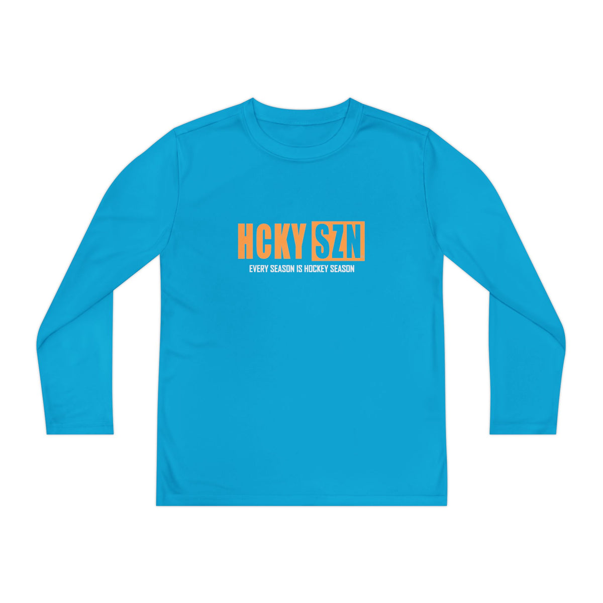 Every Season is HCKY SZN Youth Competitor Long Sleeve Tee (Mango Logo) - Various Colors