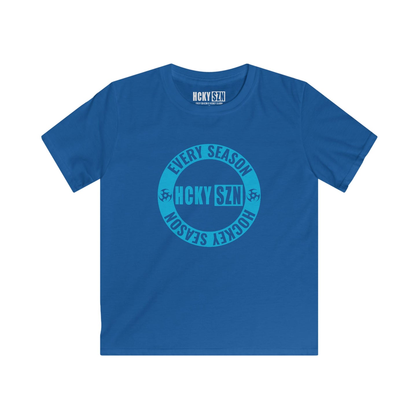 Youth Circle SZN Softstyle Tee (Sky Blue Logo) - Various Colors