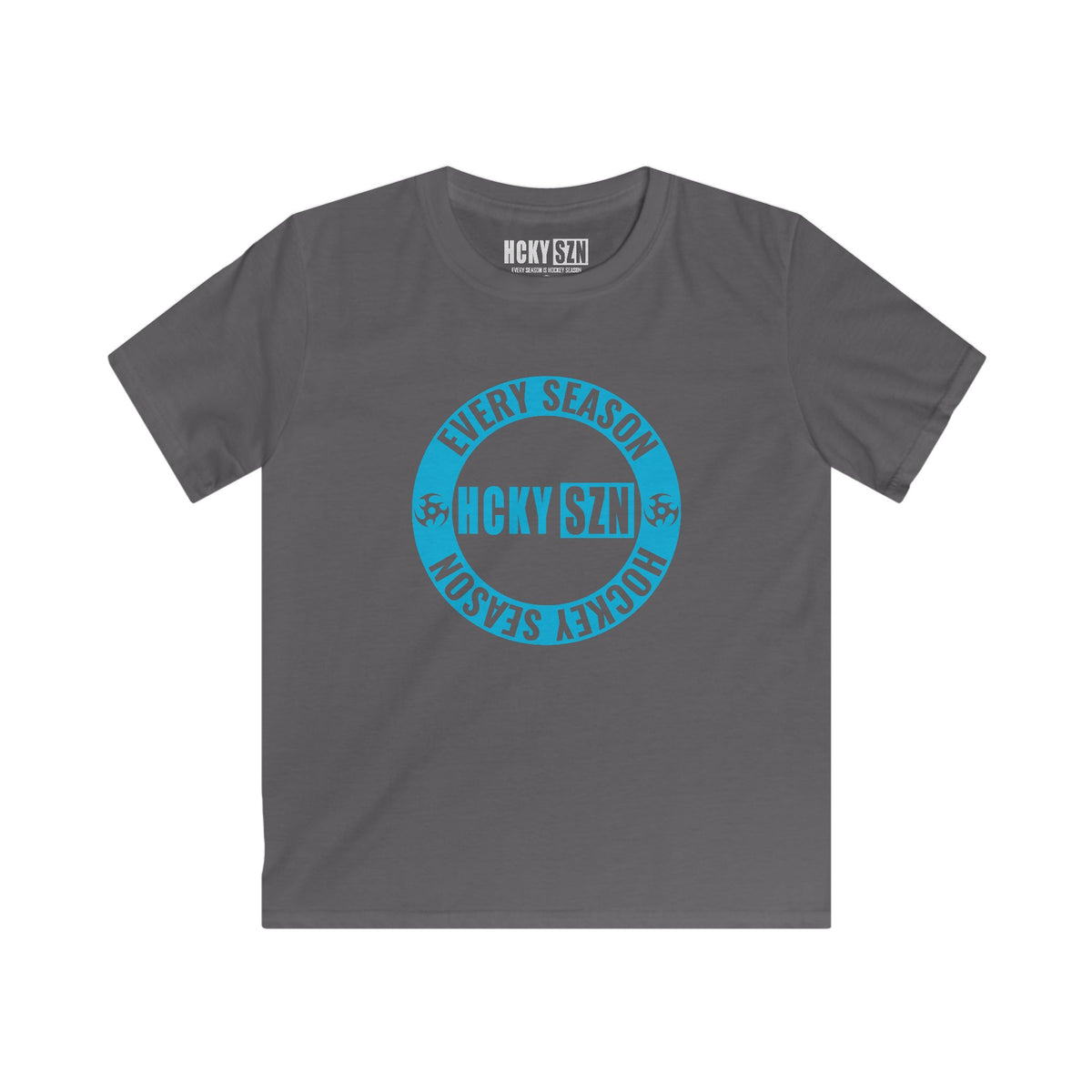 Youth Circle SZN Softstyle Tee (Sky Blue Logo) - Various Colors