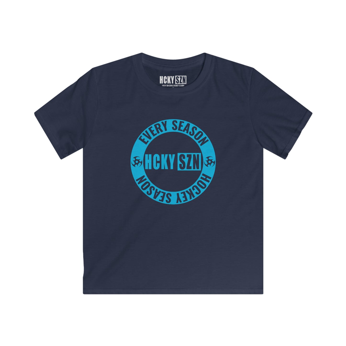 Youth Circle SZN Softstyle Tee (Sky Blue Logo) - Various Colors
