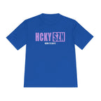 HCKYSZN (Born to Skate) Adult Performance Tee - Royal/Lavender/White