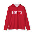 HCKY SZN Big Logo Performance Warmup Hoodie (Red/White)