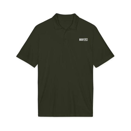 HCKY SZN Embroidered Performance Hockey Polo (Forest)