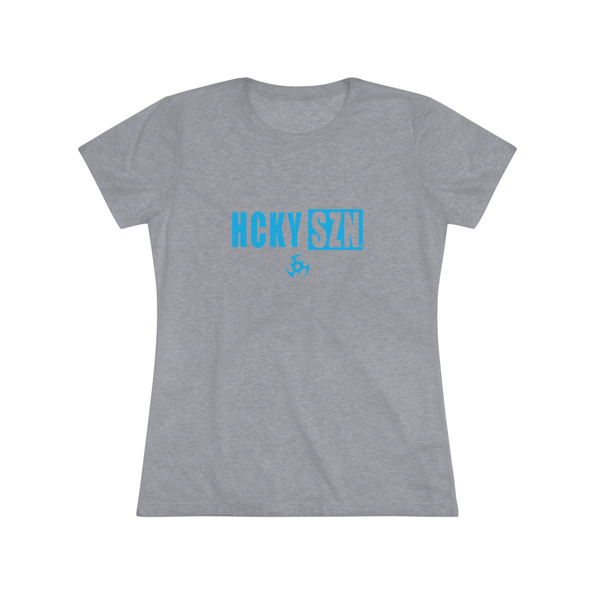 Women’s Hockey Vibe Triblend Tee (Sky Blue Logo)