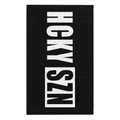 HCKY SZN 11x18 Skate Towel (Black) Hockey Towel