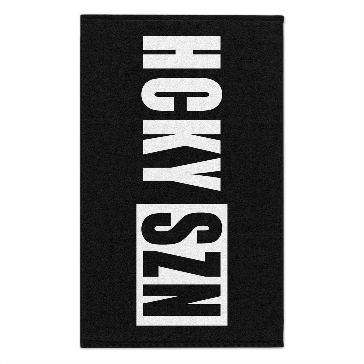 HCKY SZN 11x18 Skate Towel (Black) Hockey Towel