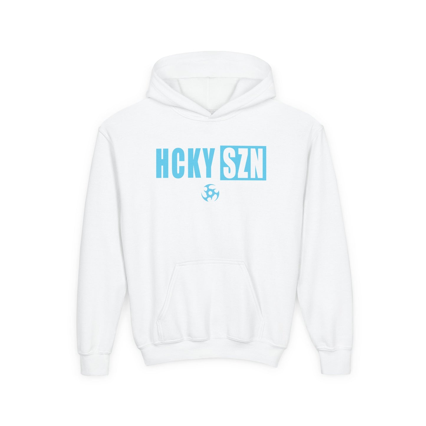 Youth HCKY SZN (Sky Blue Logo) Hooded Sweatshirt - Various Colors