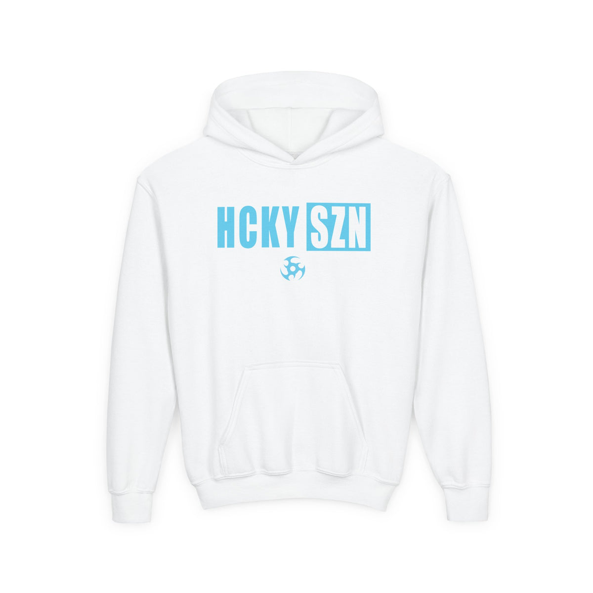 Youth HCKY SZN (Sky Blue Logo) Hooded Sweatshirt - Various Colors