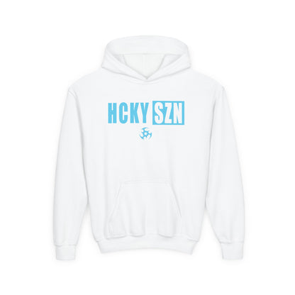Youth HCKY SZN (Sky Blue Logo) Hooded Sweatshirt - Various Colors