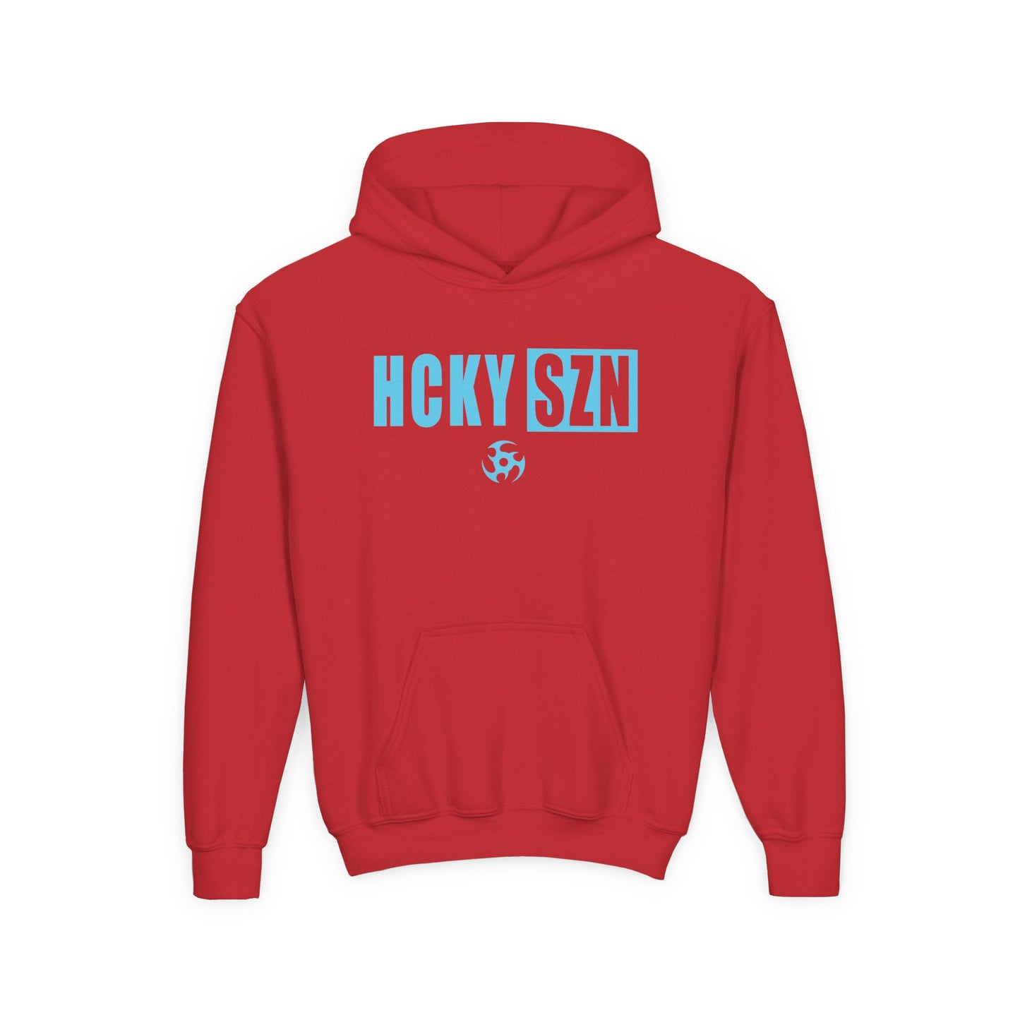 Youth HCKY SZN (Sky Blue Logo) Hooded Sweatshirt - Various Colors