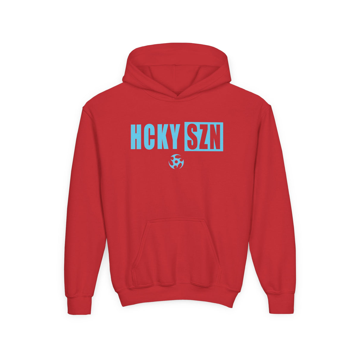 Youth HCKY SZN (Sky Blue Logo) Hooded Sweatshirt - Various Colors
