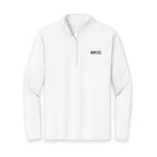 HCKY SZN Embroidered Quarter-Zip Pullover (White/Black)