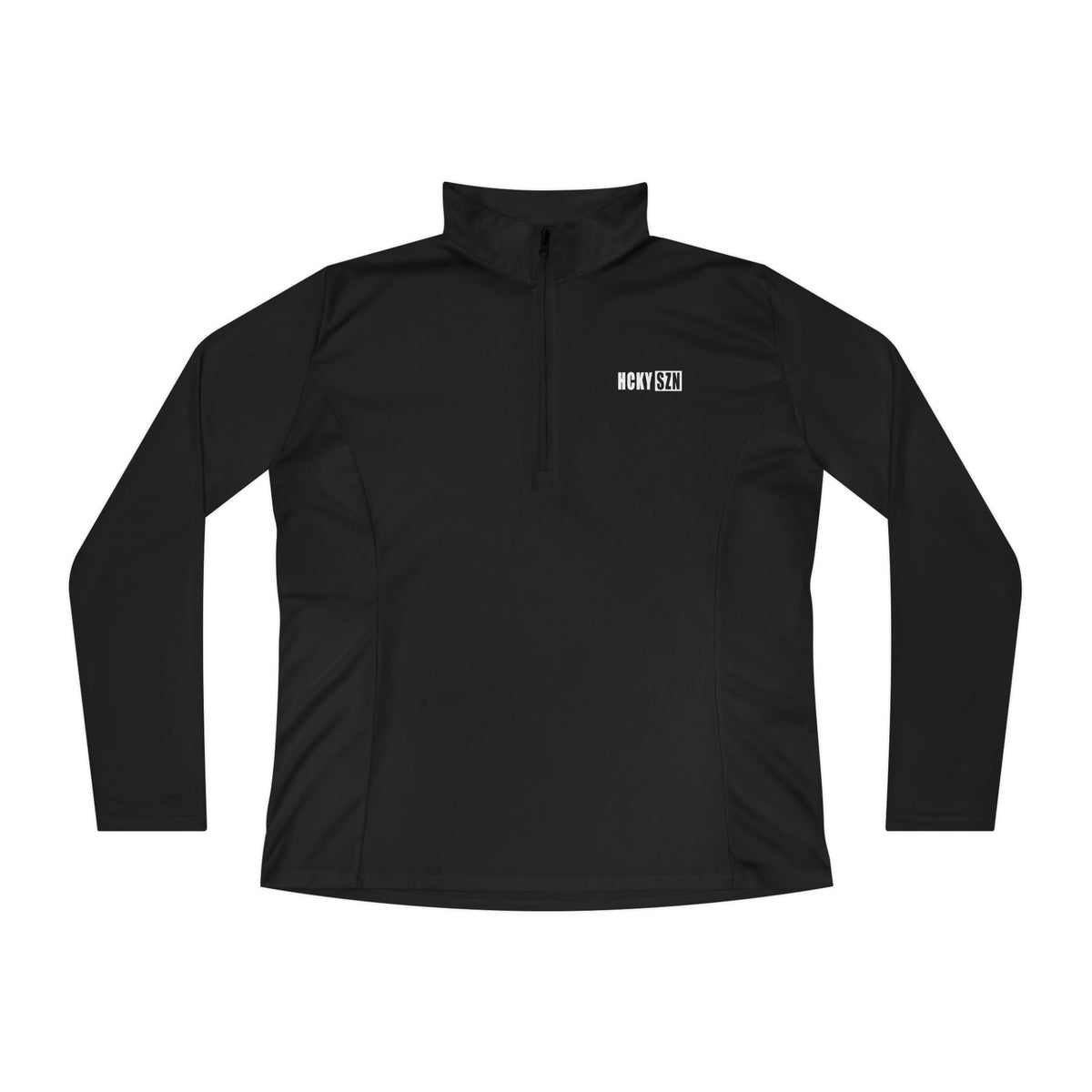 Women's HCKY SZN Quarter-Zip Pullover (Black)