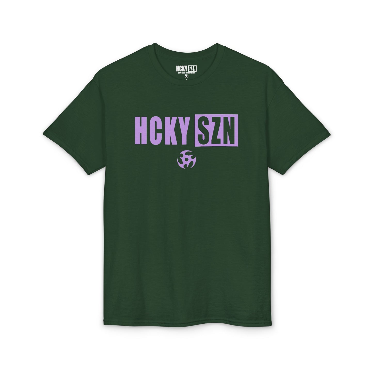 HCKY SZN Simple Star DryBlend Tee Shirt (Lavender Logo) - Various Colors