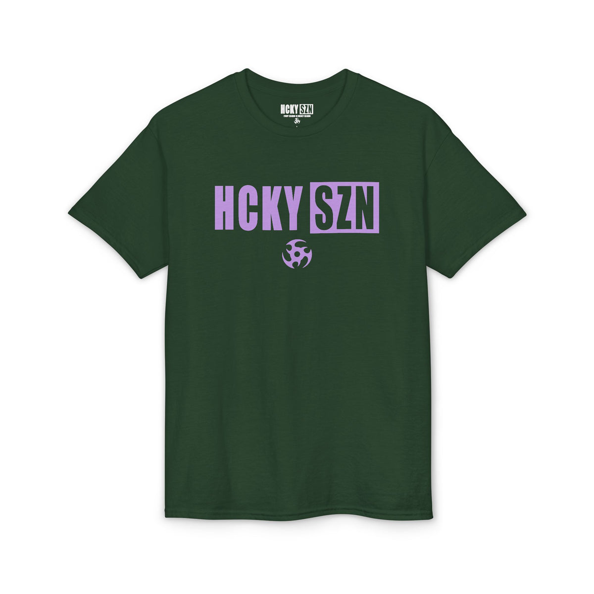 HCKY SZN Simple Star DryBlend Tee Shirt (Lavender Logo) - Various Colors