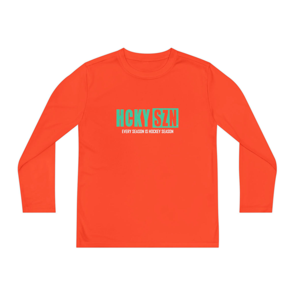 Every Season is HCKY SZN Youth Competitor Long Sleeve Tee (Seafoam Logo) - Various Colors
