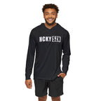 HCKY SZN Big Logo Performance Warmup Hoodie (Black/White)
