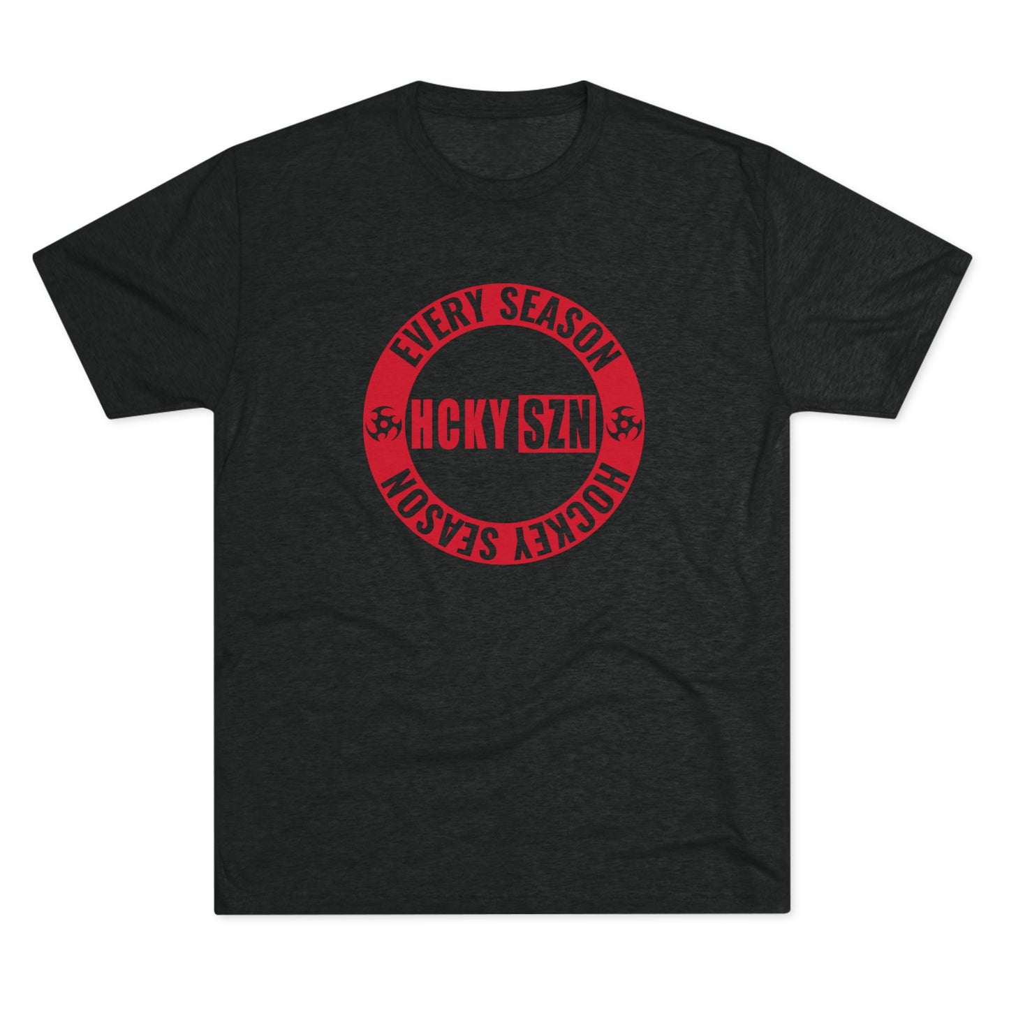 HCKY SZN Circle Logo TriBlend Tee Shirt (Red) - Various Colors