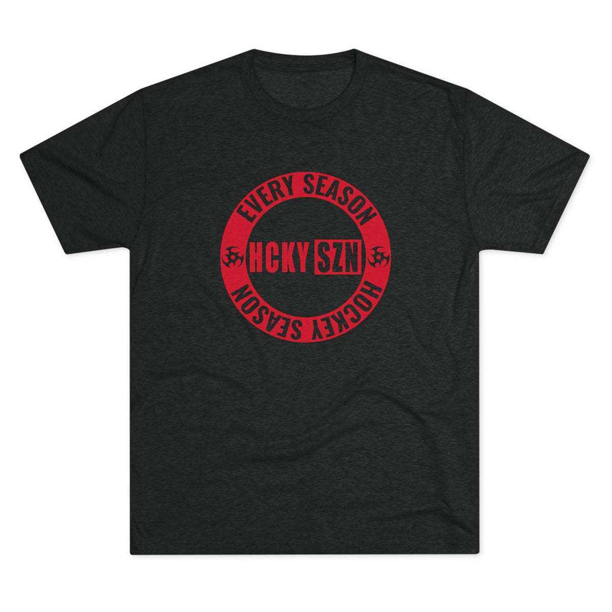 HCKY SZN Circle Logo TriBlend Tee Shirt (Red) - Various Colors