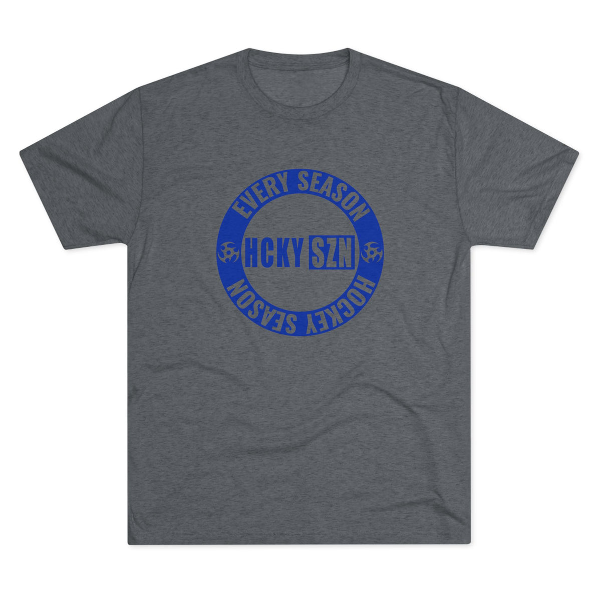 HCKY SZN Circle Logo TriBlend Tee Shirt (Royal Blue) - Various Colors