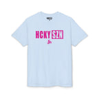 HCKY SZN Simple Star DryBlend Tee Shirt (Pink Logo) - Various Colors