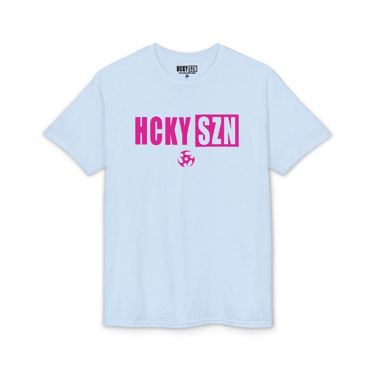 HCKY SZN Simple Star DryBlend Tee Shirt (Pink Logo) - Various Colors