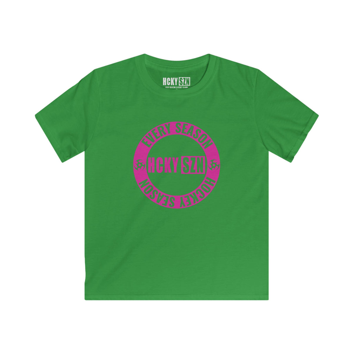 Youth Circle SZN Softstyle Tee (Hot PInk Logo) - Various Colors