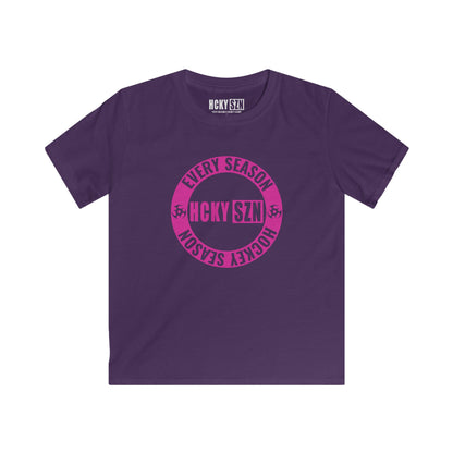 Youth Circle SZN Softstyle Tee (Hot PInk Logo) - Various Colors
