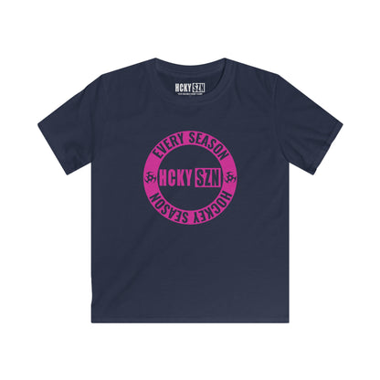 Youth Circle SZN Softstyle Tee (Hot PInk Logo) - Various Colors