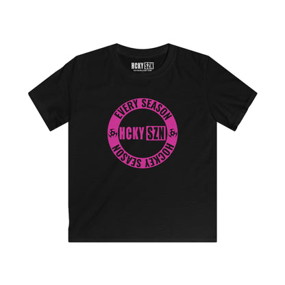 Youth Circle SZN Softstyle Tee (Hot PInk Logo) - Various Colors