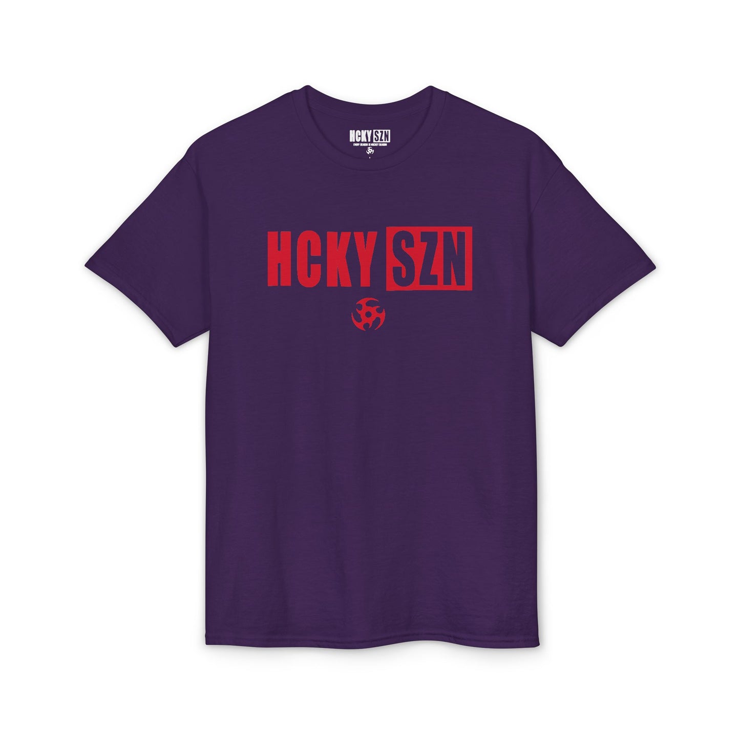HCKY SZN Simple Star DryBlend Tee Shirt (Red Logo) - Various Colors