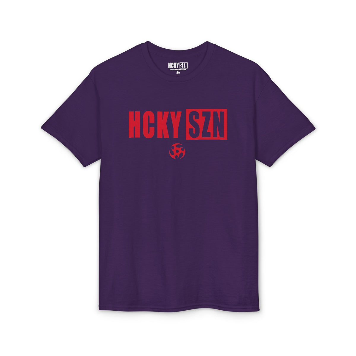 HCKY SZN Simple Star DryBlend Tee Shirt (Red Logo) - Various Colors