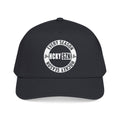 HCKY SZN Circle Logo Mid Profile Baseball Cap (Black/Black/White)