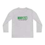 Every Season is HCKY SZN Youth Competitor Long Sleeve Tee (Green Logo) - Various Colors