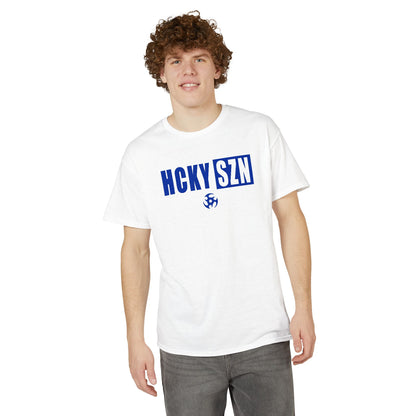 HCKY SZN Simple Star DryBlend Tee Shirt (Blue Logo) - Various Colors
