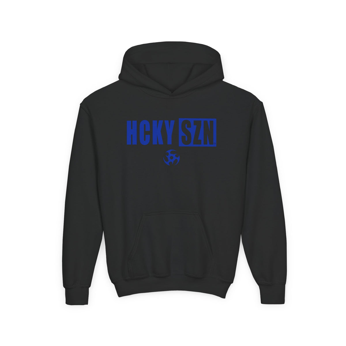 Youth HCKY SZN (Royal Blue Logo) Hooded Sweatshirt - Various Colors