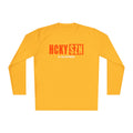 HCKYSZN (All Gas) Long Sleeve Adult Performance Tee - Gold/Orange/White