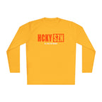 HCKYSZN (All Gas) Long Sleeve Adult Performance Tee - Gold/Orange/White
