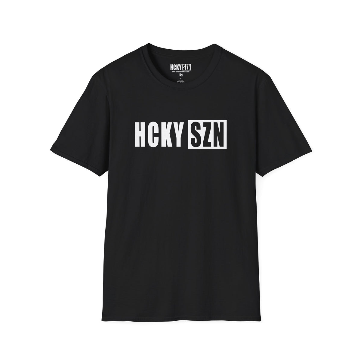 HCKY SZN Softstyle Tee Shirt (Black)