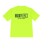 HCKYSZN (Deke Dangle) Adult Performance Tee - Neon Yellow/Forest/Black