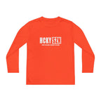 Every Season is HCKYSZN Youth Performance Long Sleeve Tee - White Logo