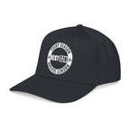HCKY SZN Circle Logo Mid Profile Baseball Cap (Black/Black/White)