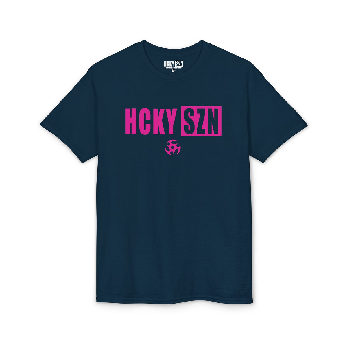HCKY SZN Simple Star DryBlend Tee Shirt (Pink Logo) - Various Colors