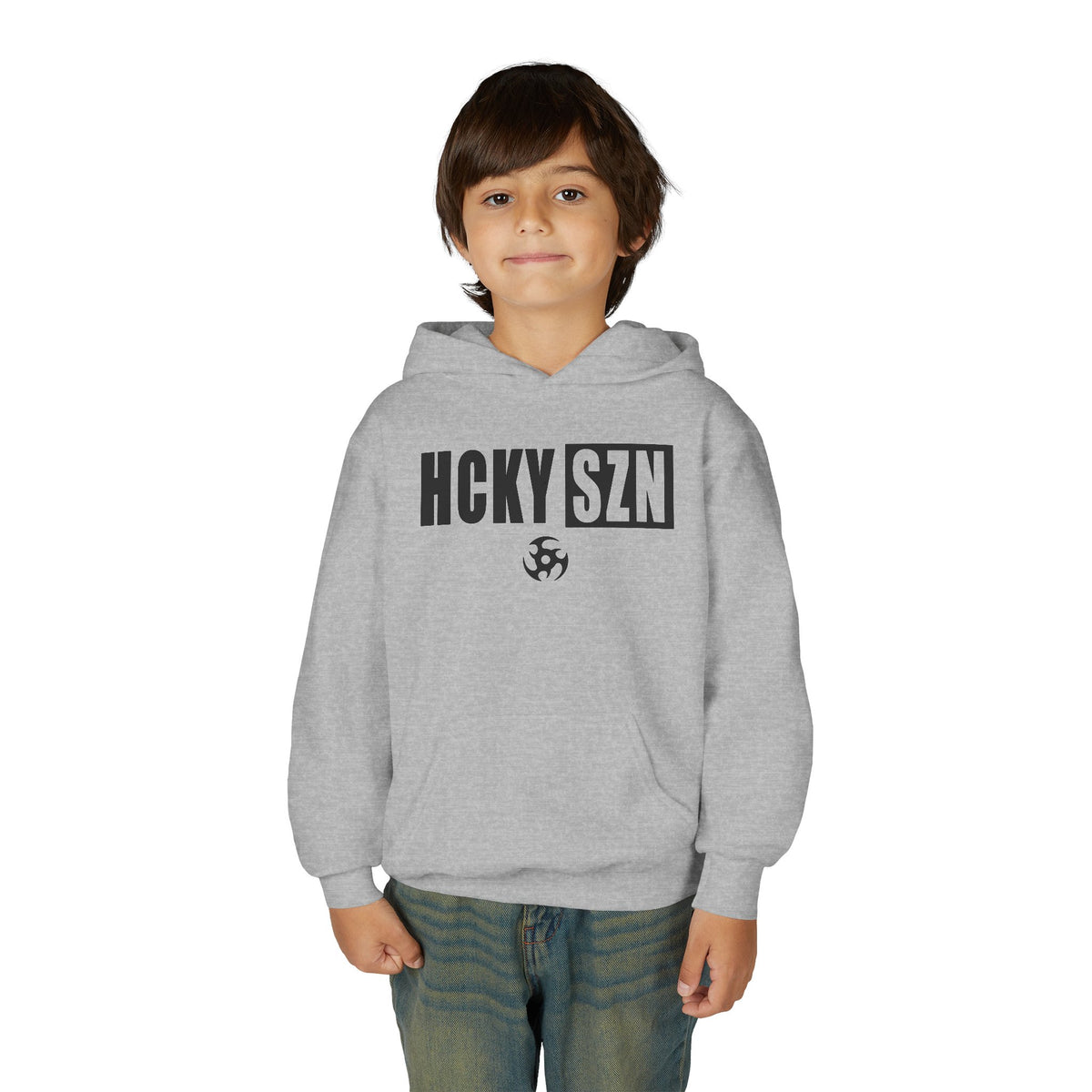 Youth HCKY SZN (Black Logo) Hooded Sweatshirt - Various Colors